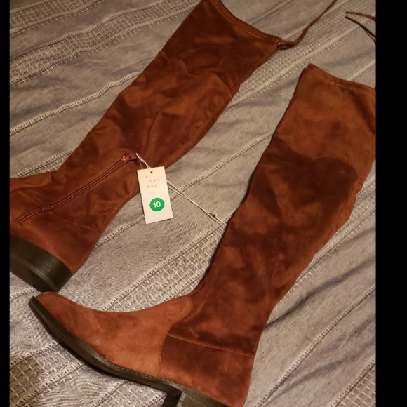 Brand New Ladies Tall Carmel Brown Size 10 Boots - Picture 3 of 9